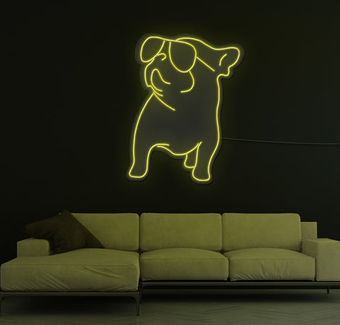 Cool Bulldog LED Neon Sign