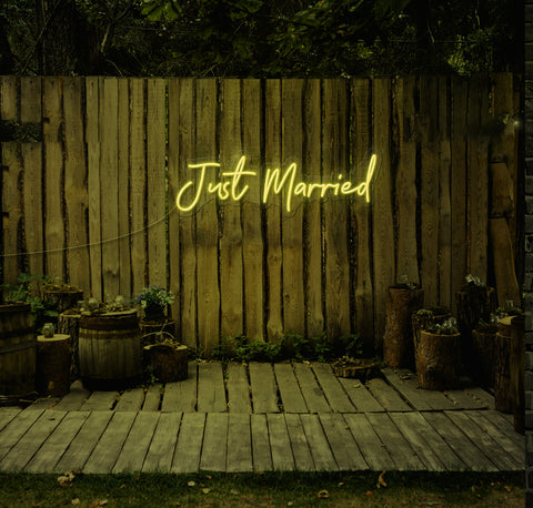 Just Married LED Neon Sign