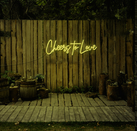 Cheers To Love LED Neon Sign
