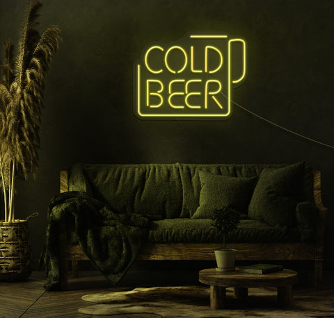 Cold Beer LED Neon Sign