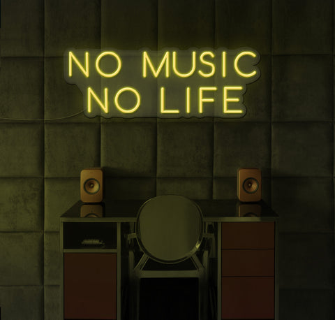 No Music No Life LED Neon Sign