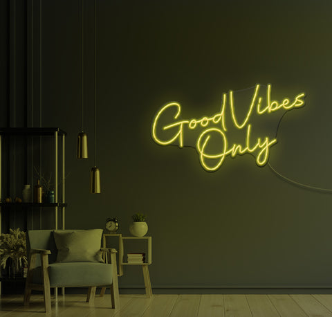 Good Vibes Only LED Neon Sign