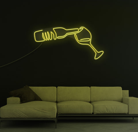 Fill My Glass LED Neon Sign