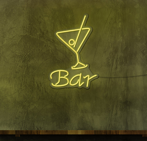 Bar Martini Glass LED Neon Sign