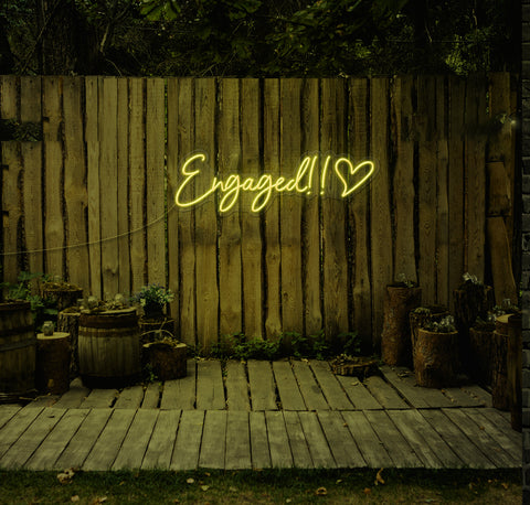 Engaged!! LED Neon Sign