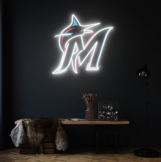 Miami Baseball LED Neon Sign