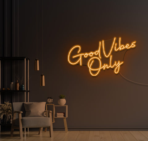 Good Vibes Only LED Neon Sign
