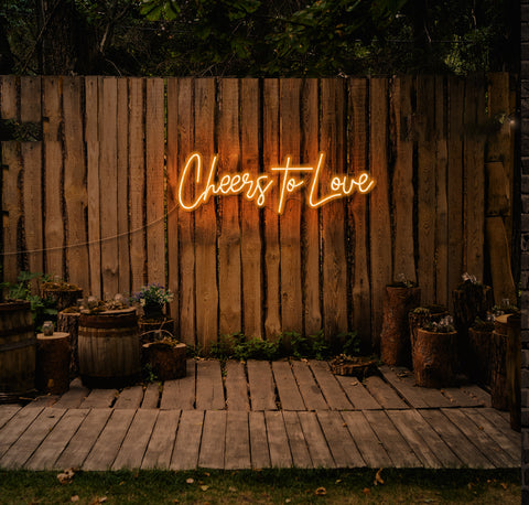 Cheers To Love LED Neon Sign