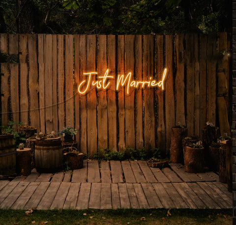 Just Married LED Neon Sign