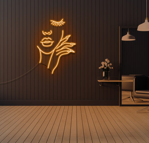 The Perfect Nails and Brows LED Neon Sign