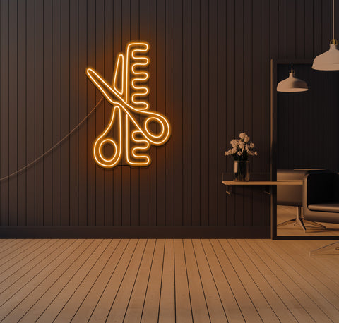 Scissors LED Neon Sign