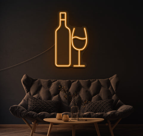 Glass Half Full LED Neon Sign