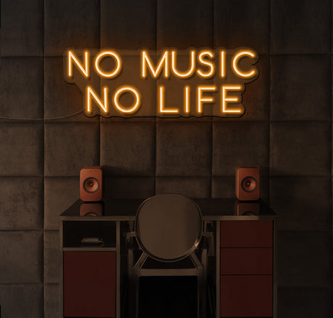 No Music No Life LED Neon Sign