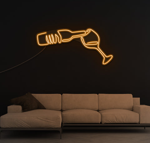 Fill My Glass LED Neon Sign