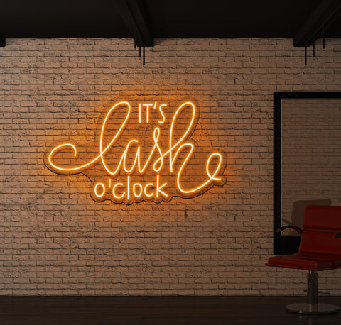 It's Lash O'Clock LED Neon Sign