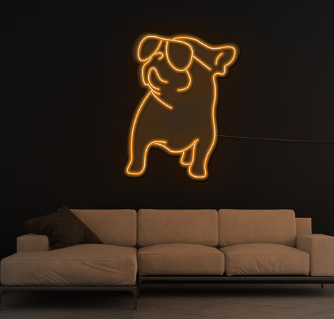 Cool Bulldog LED Neon Sign