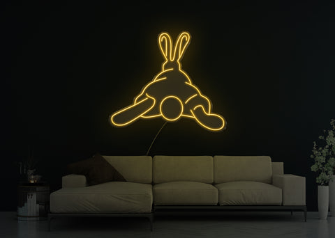 Squashy Bunny LED Neon Sign