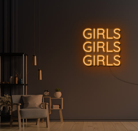 Girls, Girls, Girls LED Neon Sign