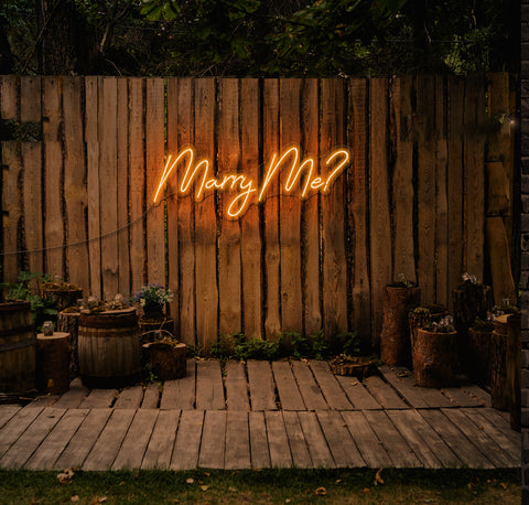 Marry Me? LED Neon Sign
