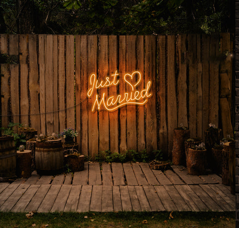 Just Married LED Neon Sign