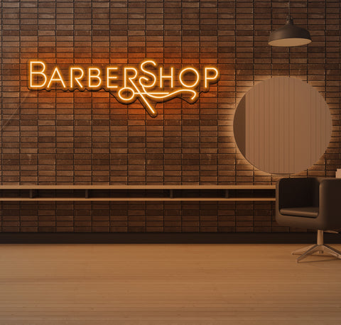 Simple Barbershop LED Neon Sign