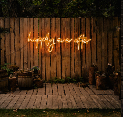 Happily Ever After LED Neon Sign