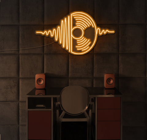 Spinning Vinyl LED Neon Sign