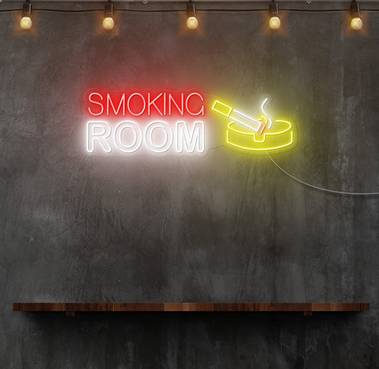 Smoking Room LED Neon Sign