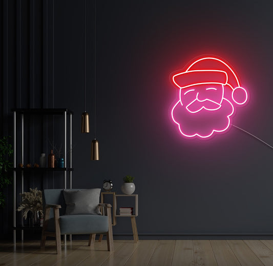 Father Christmas LED Neon Sign