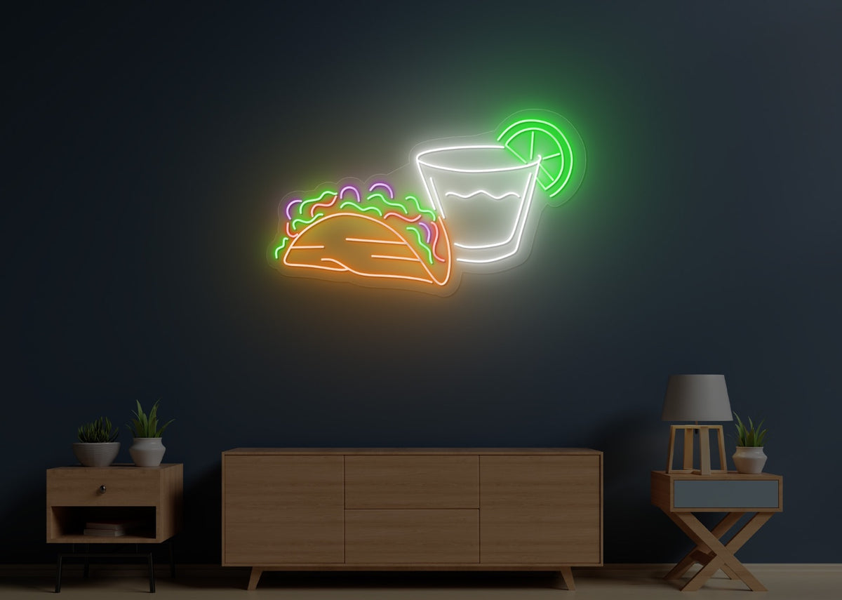 Tacos and Drink LED Neon Sign