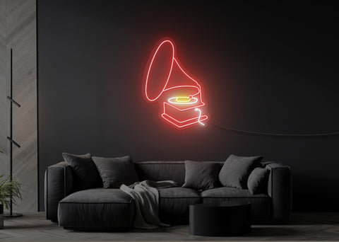 Gamaphone Sign Gramophone LED Neon Sign – The Neon Factory