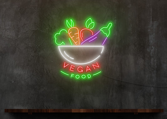 Vegan Food LED Neon Sign